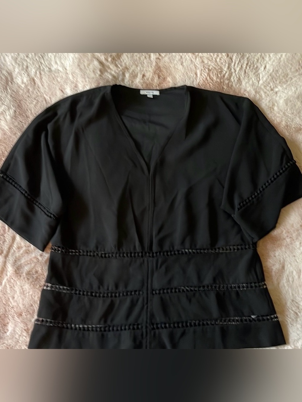 Stella & Dot Black Maette Blouse